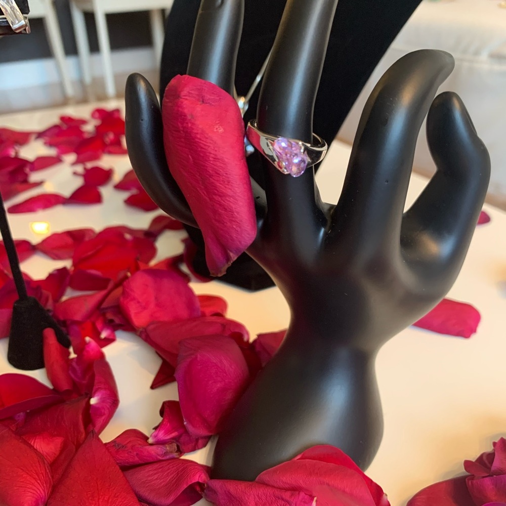 Jewelry set. Pendant, earrings and ring - Picture 3 of 8